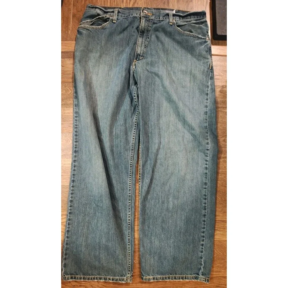 VTG Y2K Levis SilverTab Baggy Blue Denim Jeans Mens 38x32 Skater Wide Leg